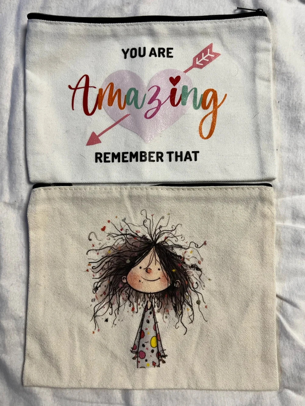 Kids Graphic Canvas Pouches